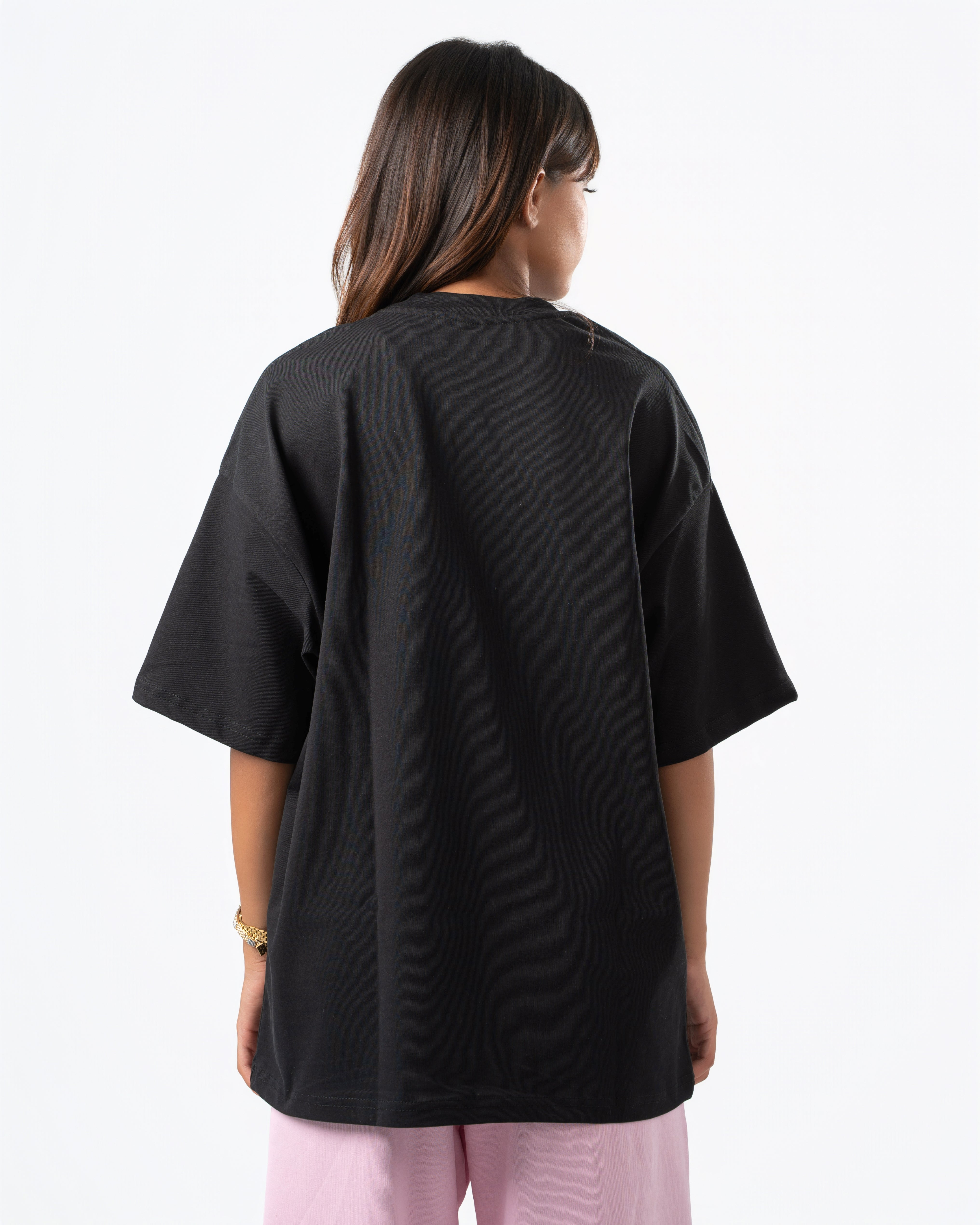 Heavyweight Basic Oversized Black T-Shirt