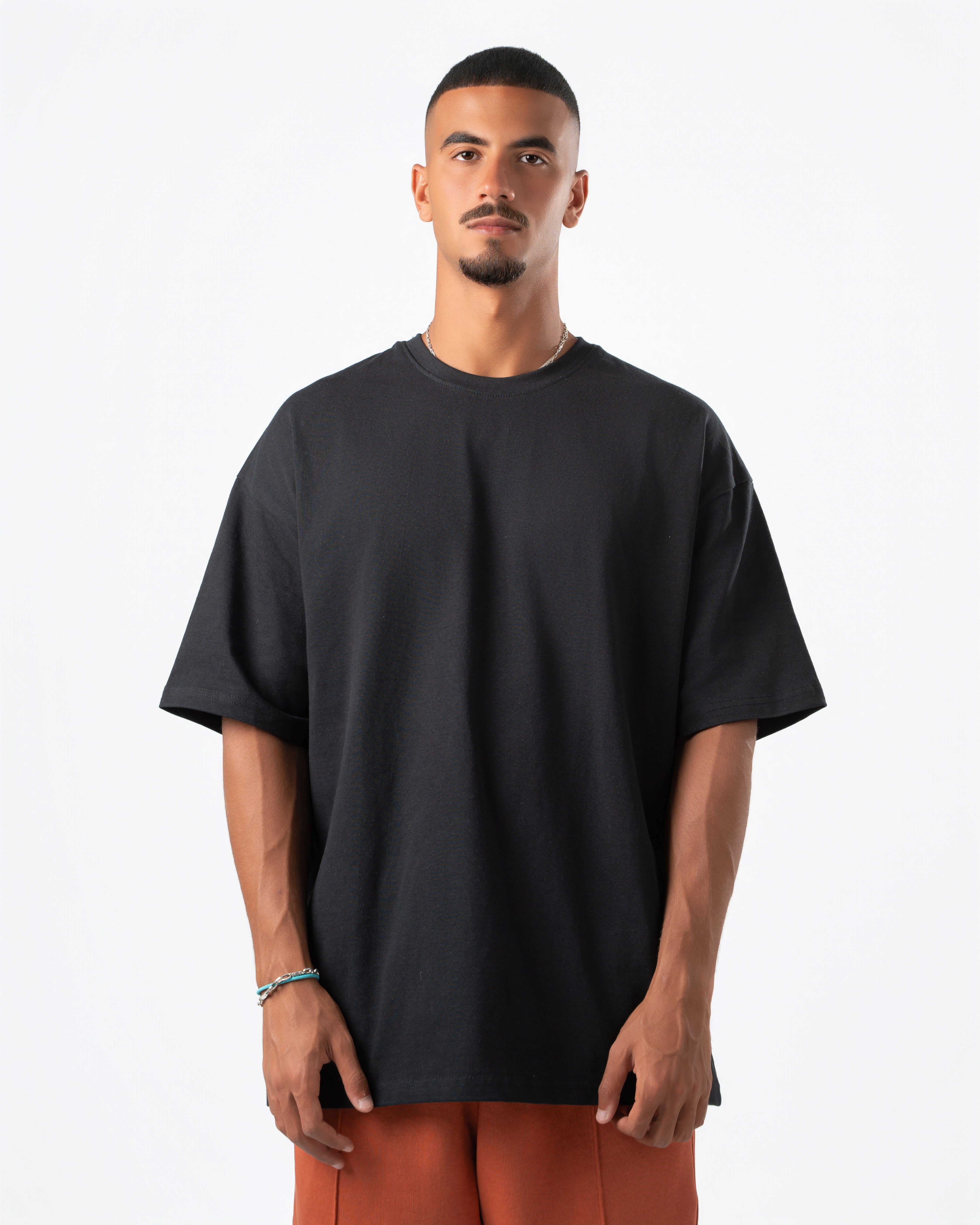 Heavyweight Basic Oversized Black T-Shirt