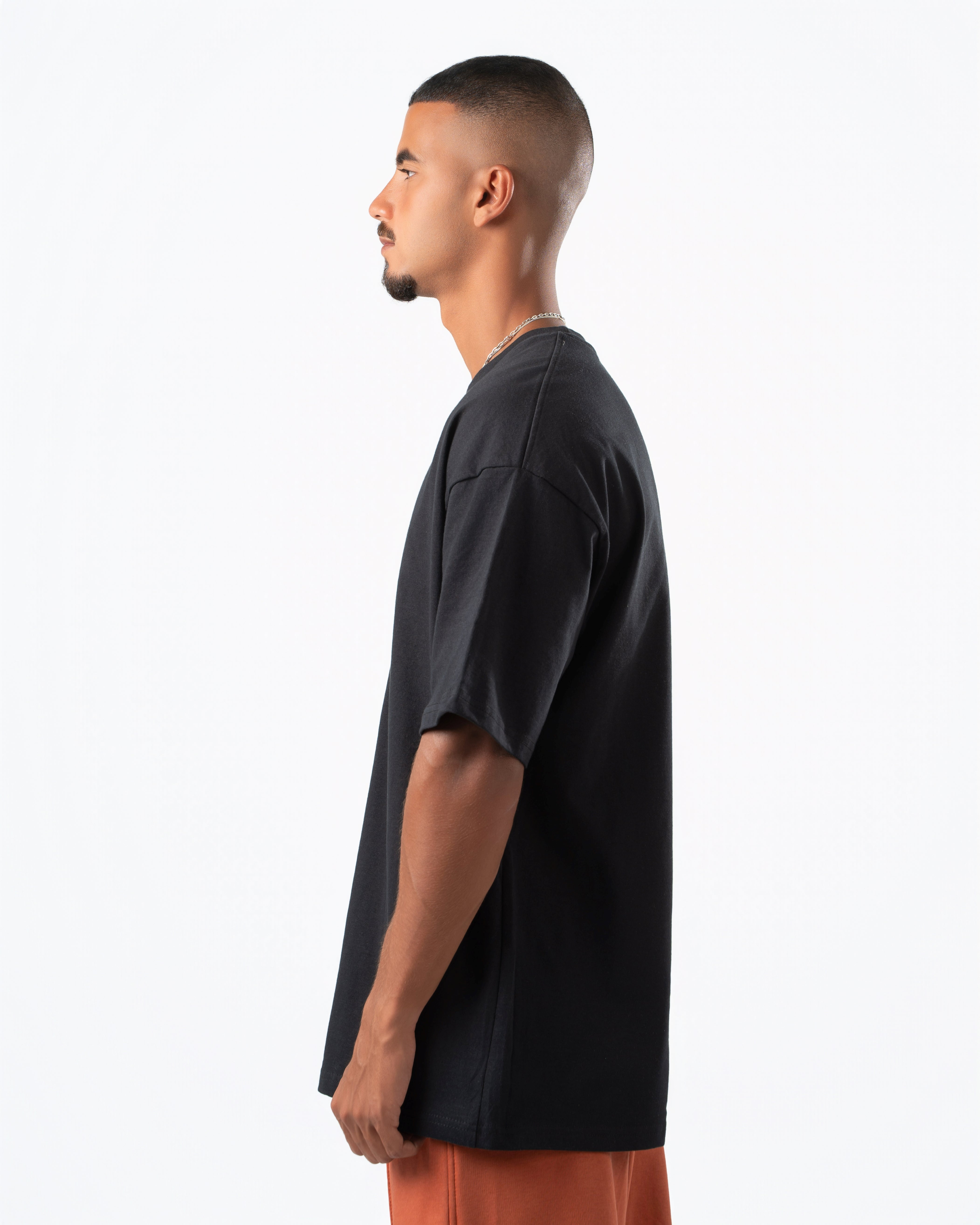 Heavyweight Basic Oversized Black T-Shirt