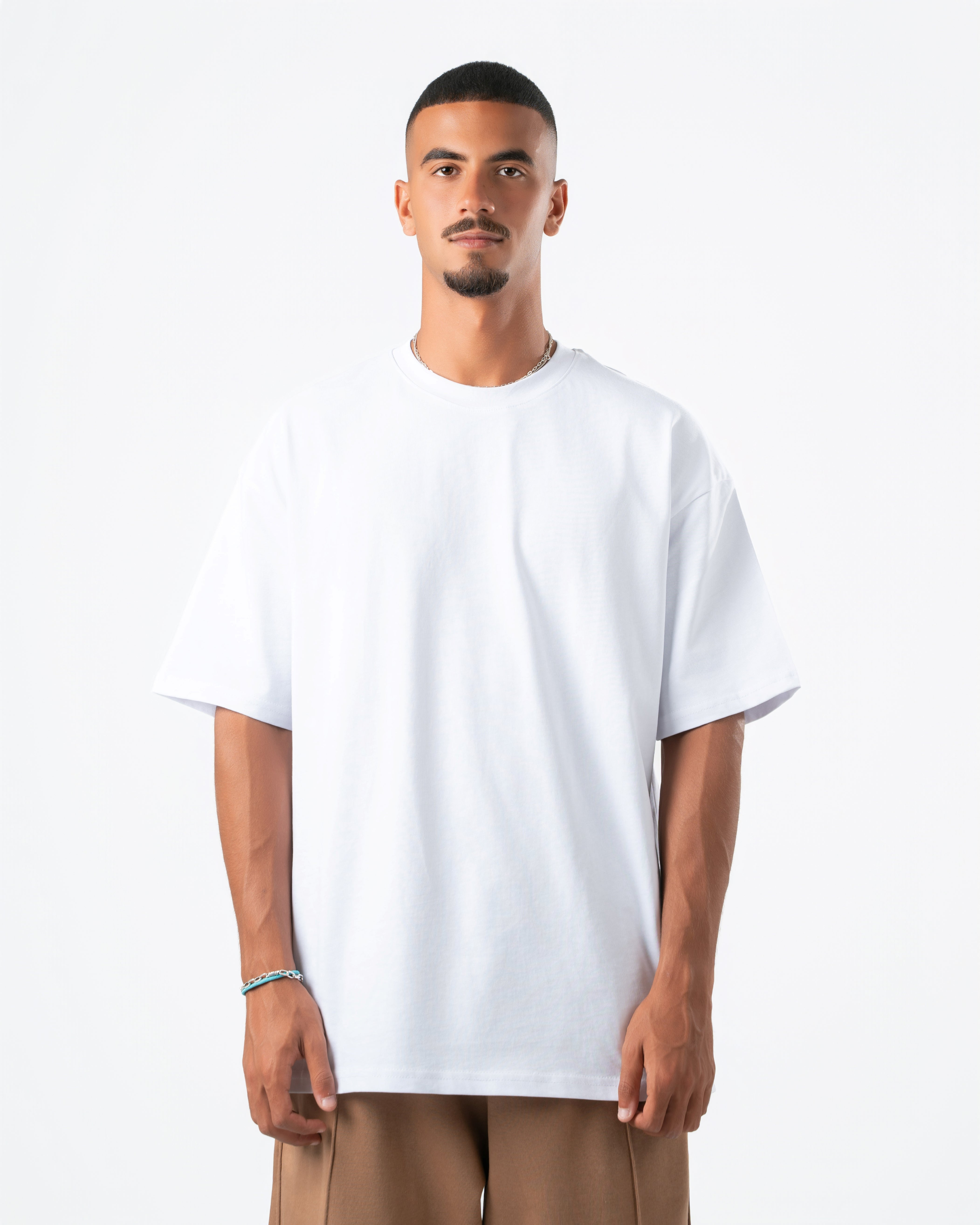 Heavyweight Basic Oversized White T-Shirt