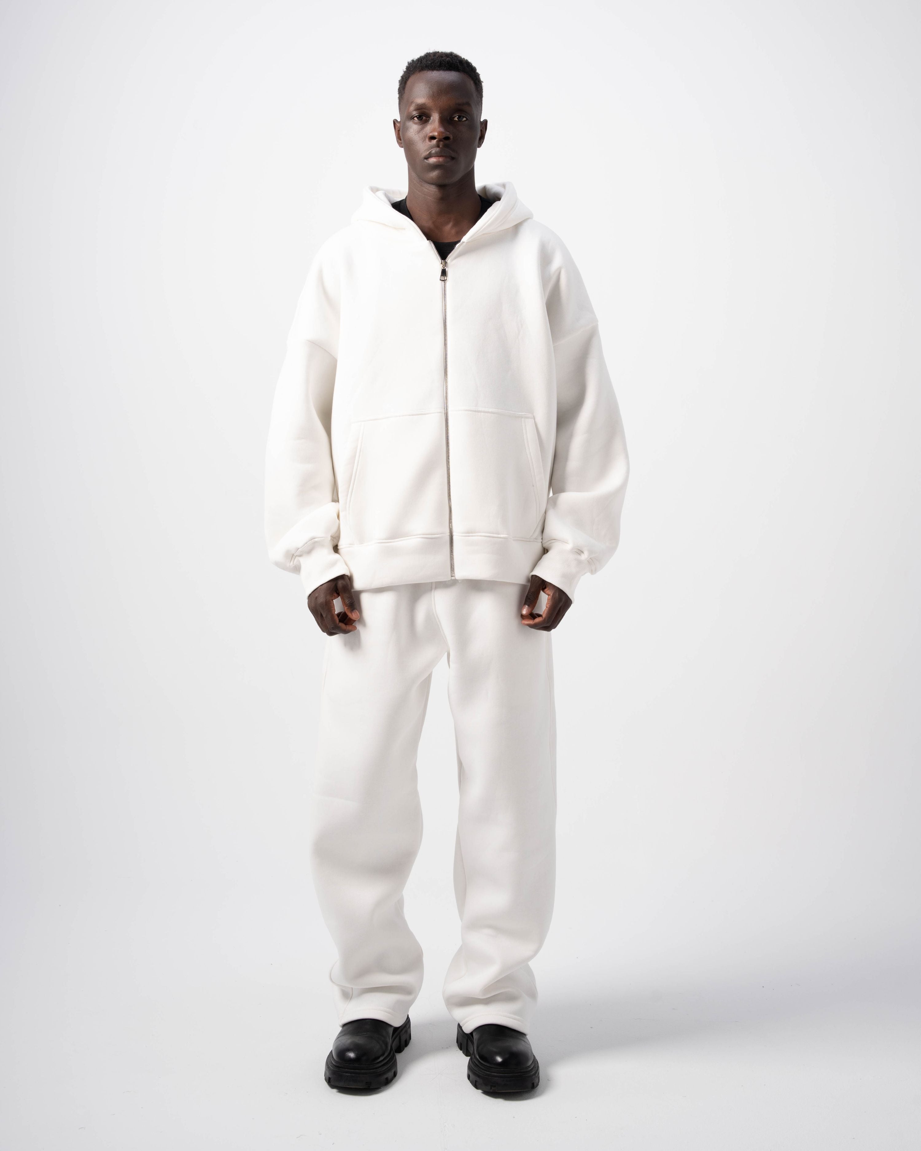 V1 Zip-Up Off-White Hoodie