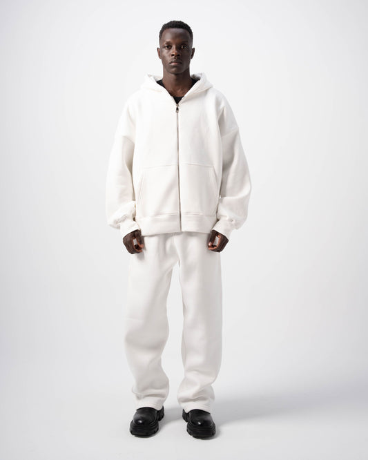 V1 Zip-Up Off-White Hoodie