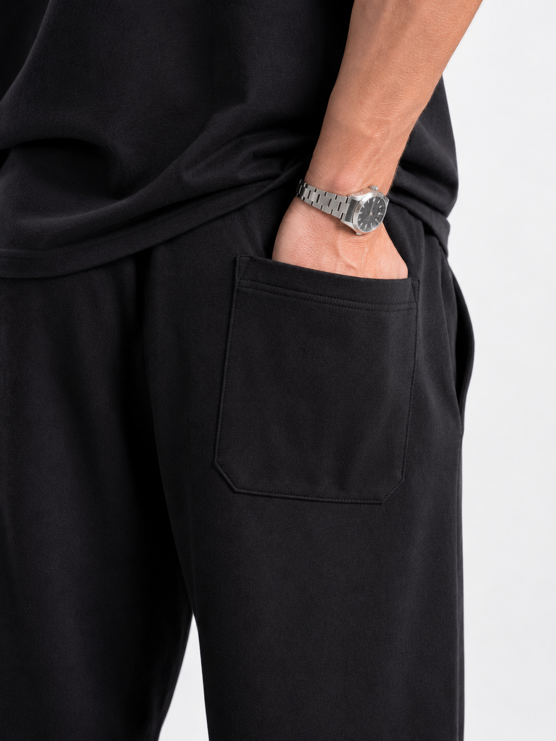 Relaxed Summer Sweatpants - Black