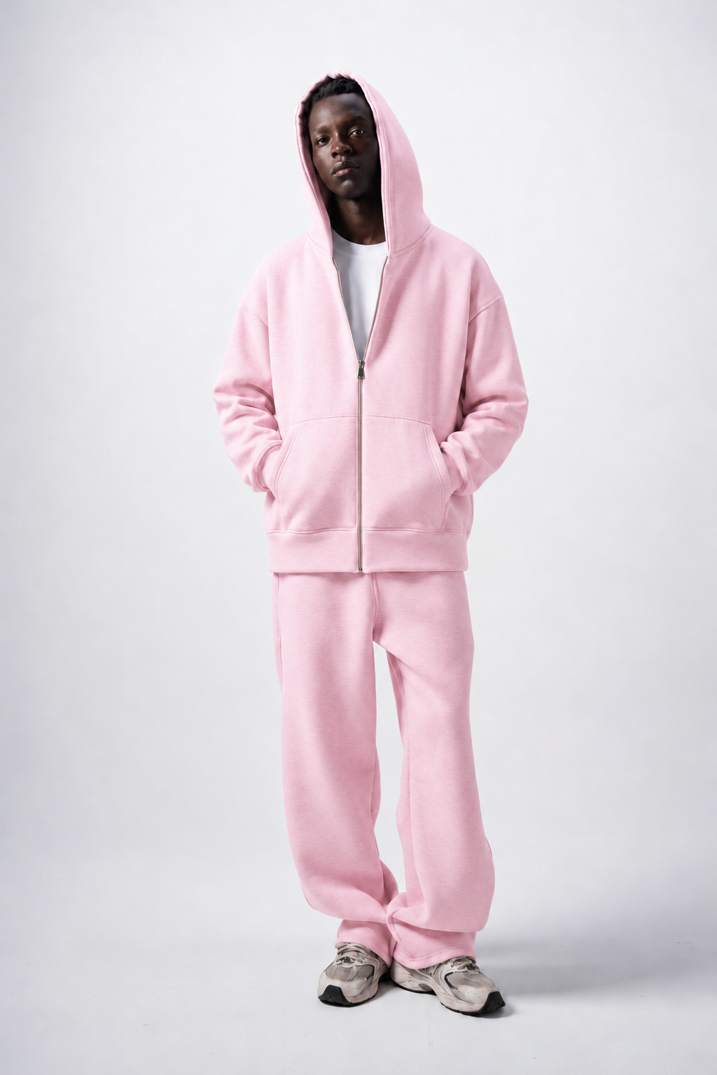 V1 Zip-Up Baby Pink Hoodie