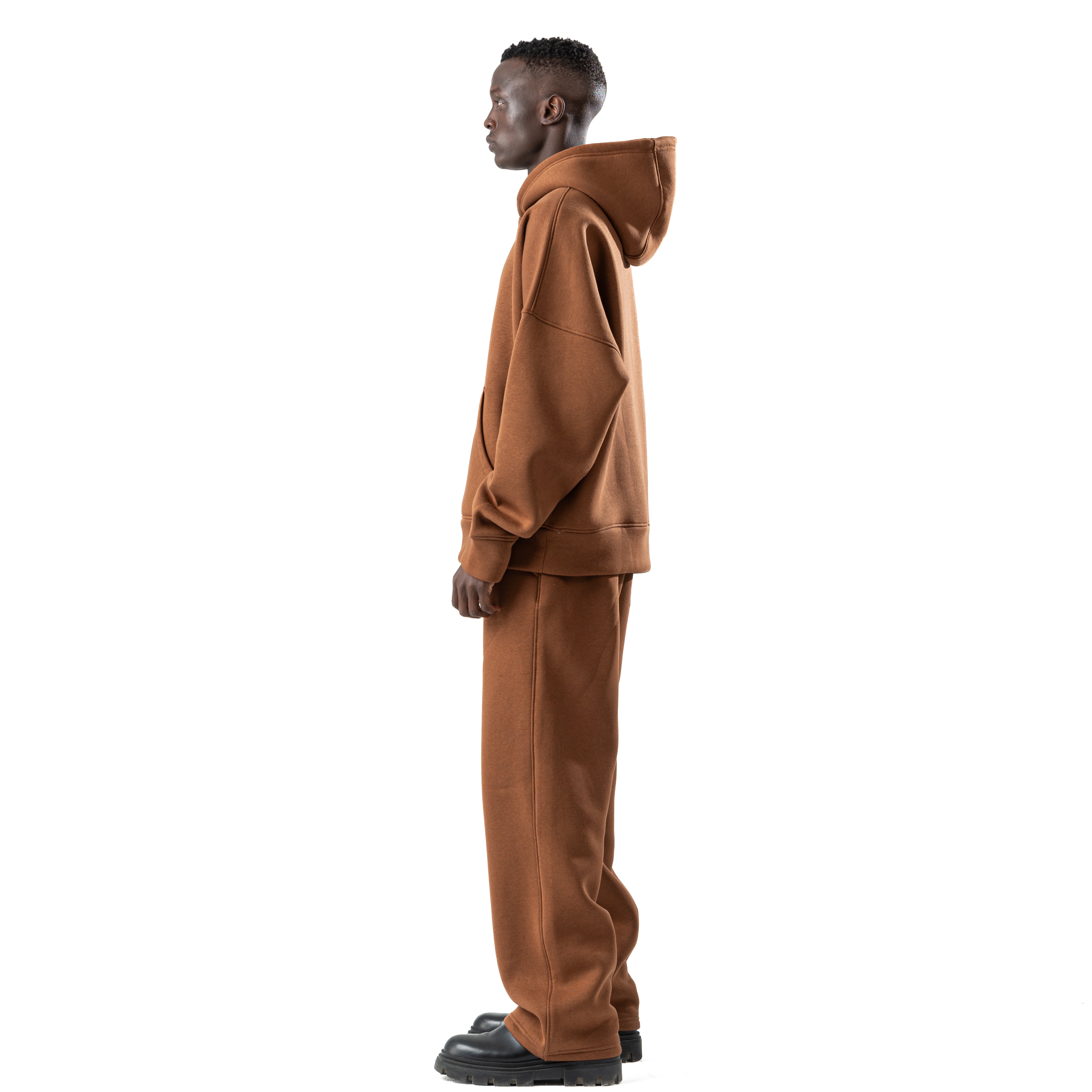 Unisex brown hoodie v1