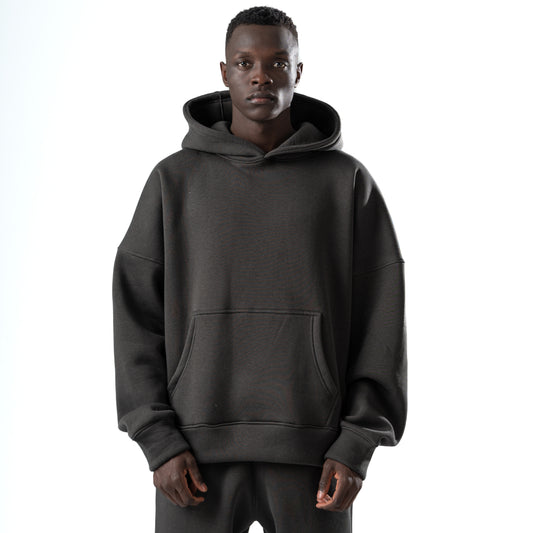 Unisex dark gray hoodie v1