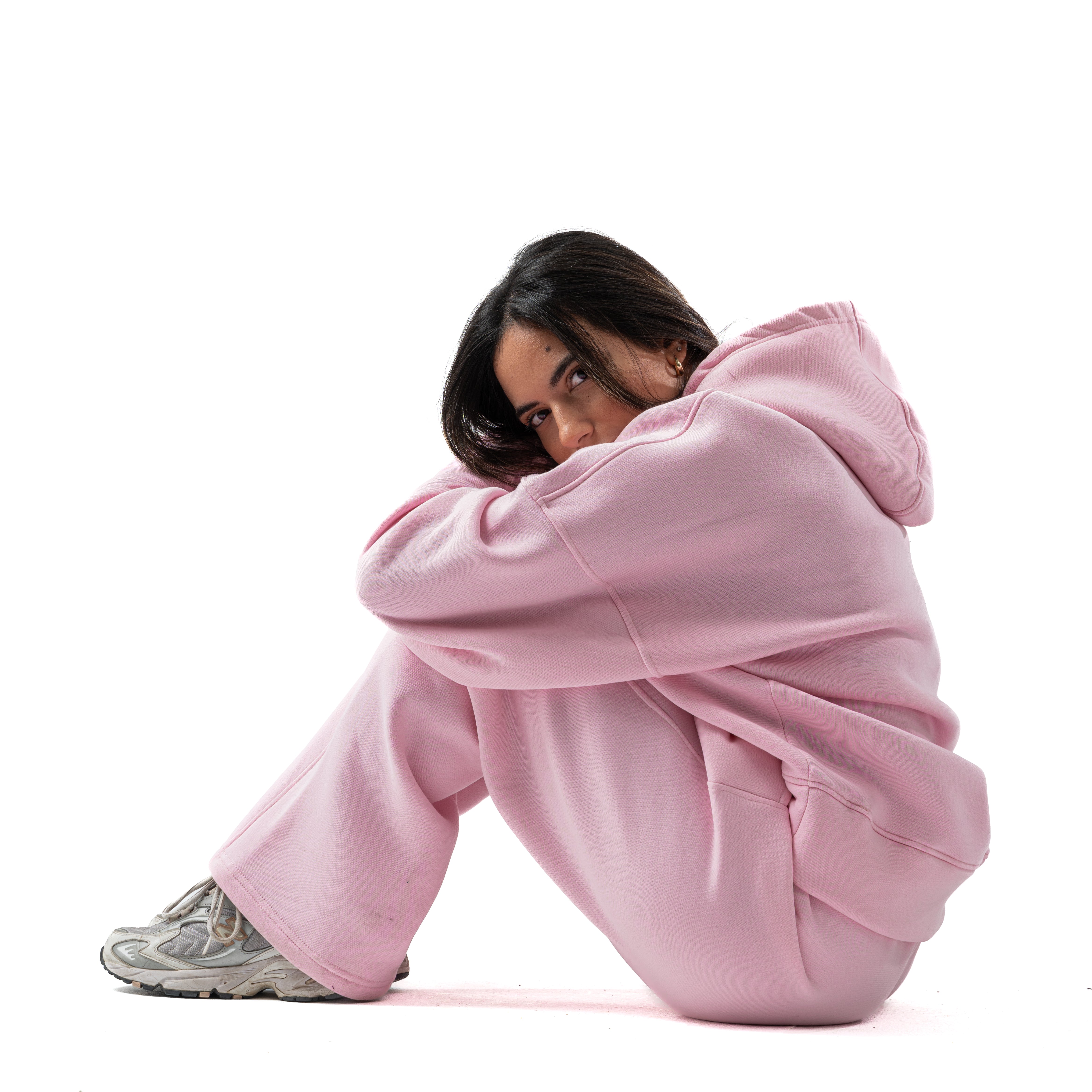 Unisex baby pink hoodie v1