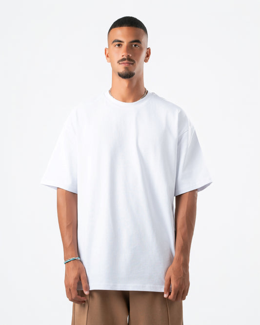 Heavyweight Basic Oversized  White T-Shirt